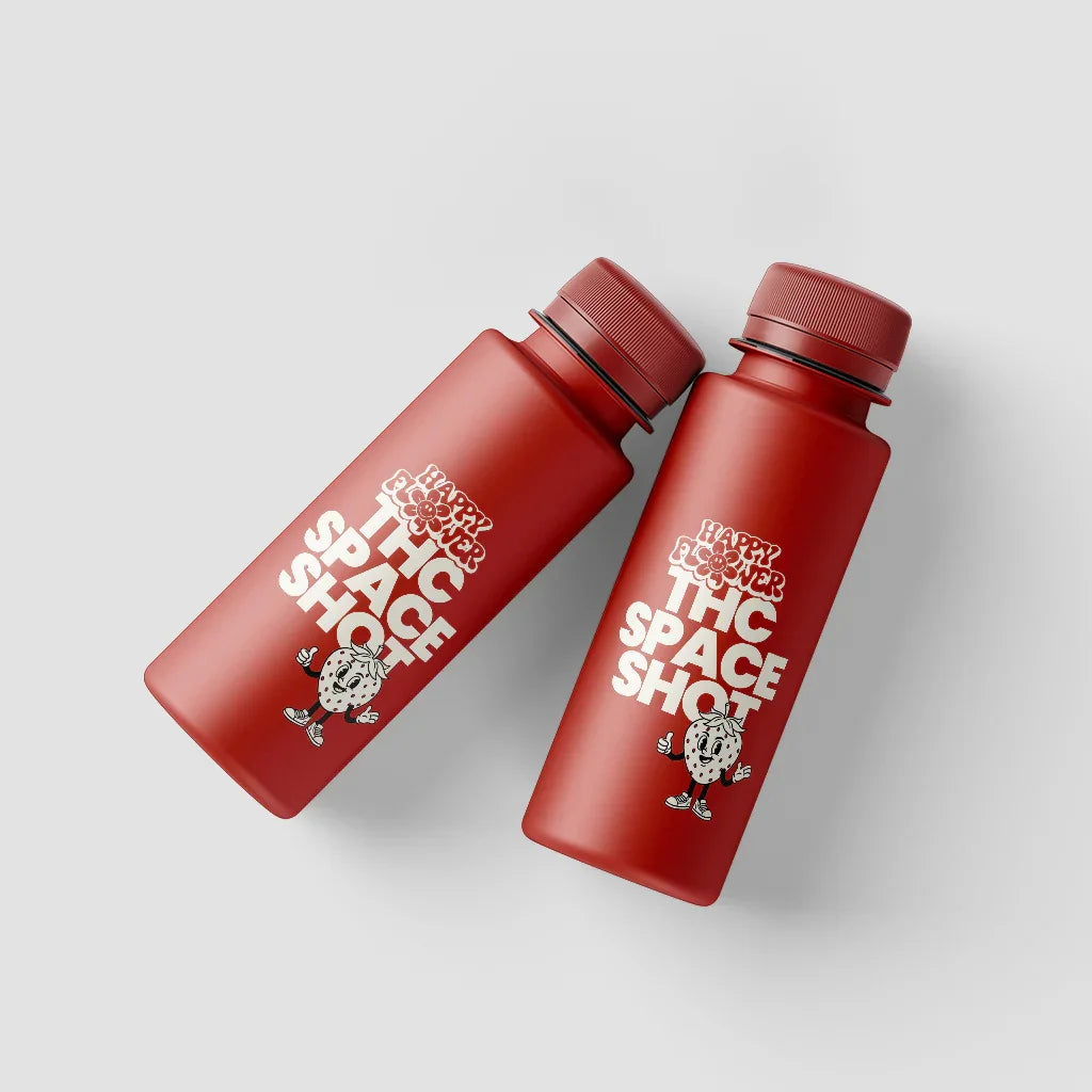 THC-Space Shot Strawberry – 25ml, süße Erdbeere, laborgeprüfte Qualität