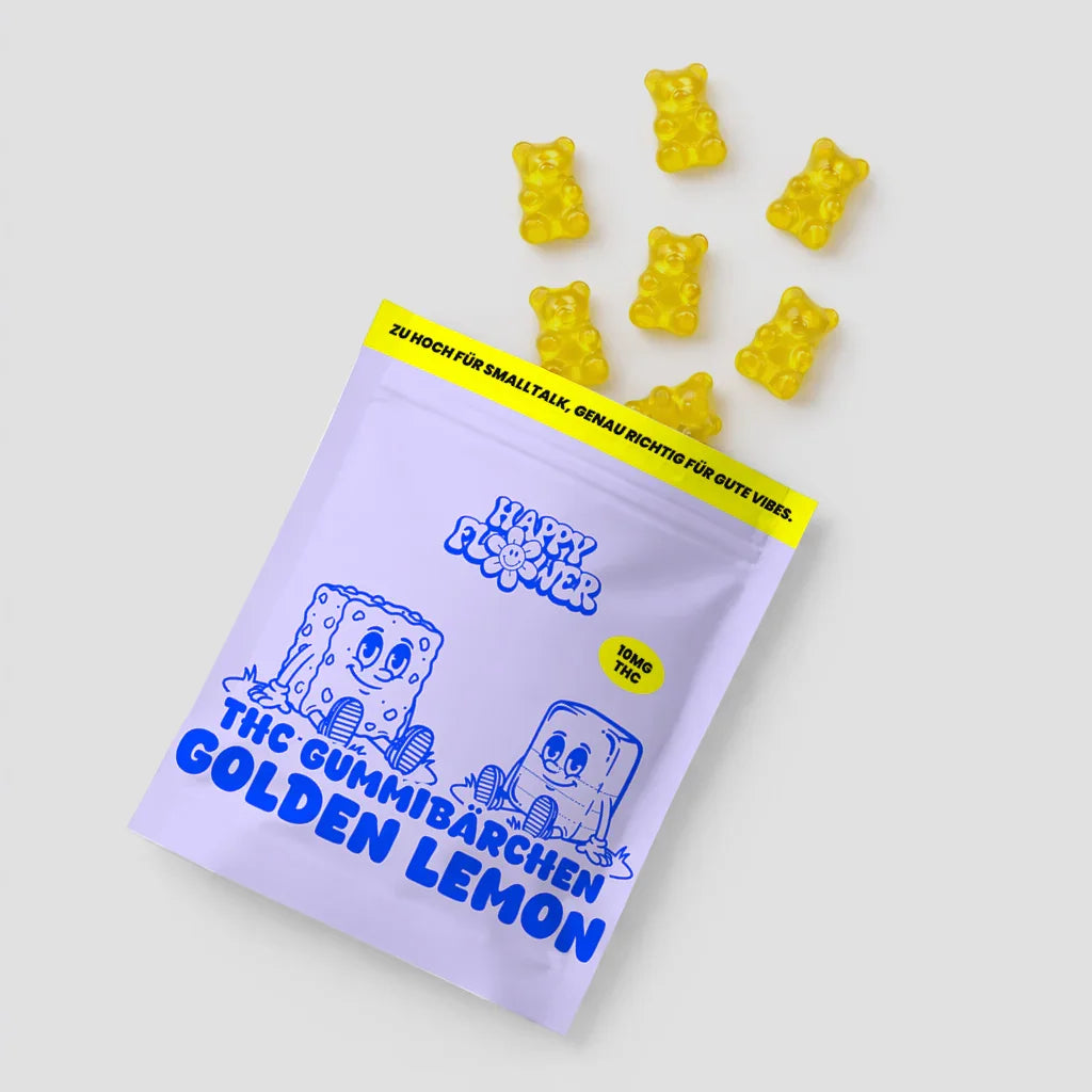 THC Gummibärchen Golden Lemon – Produktdetail Ansicht