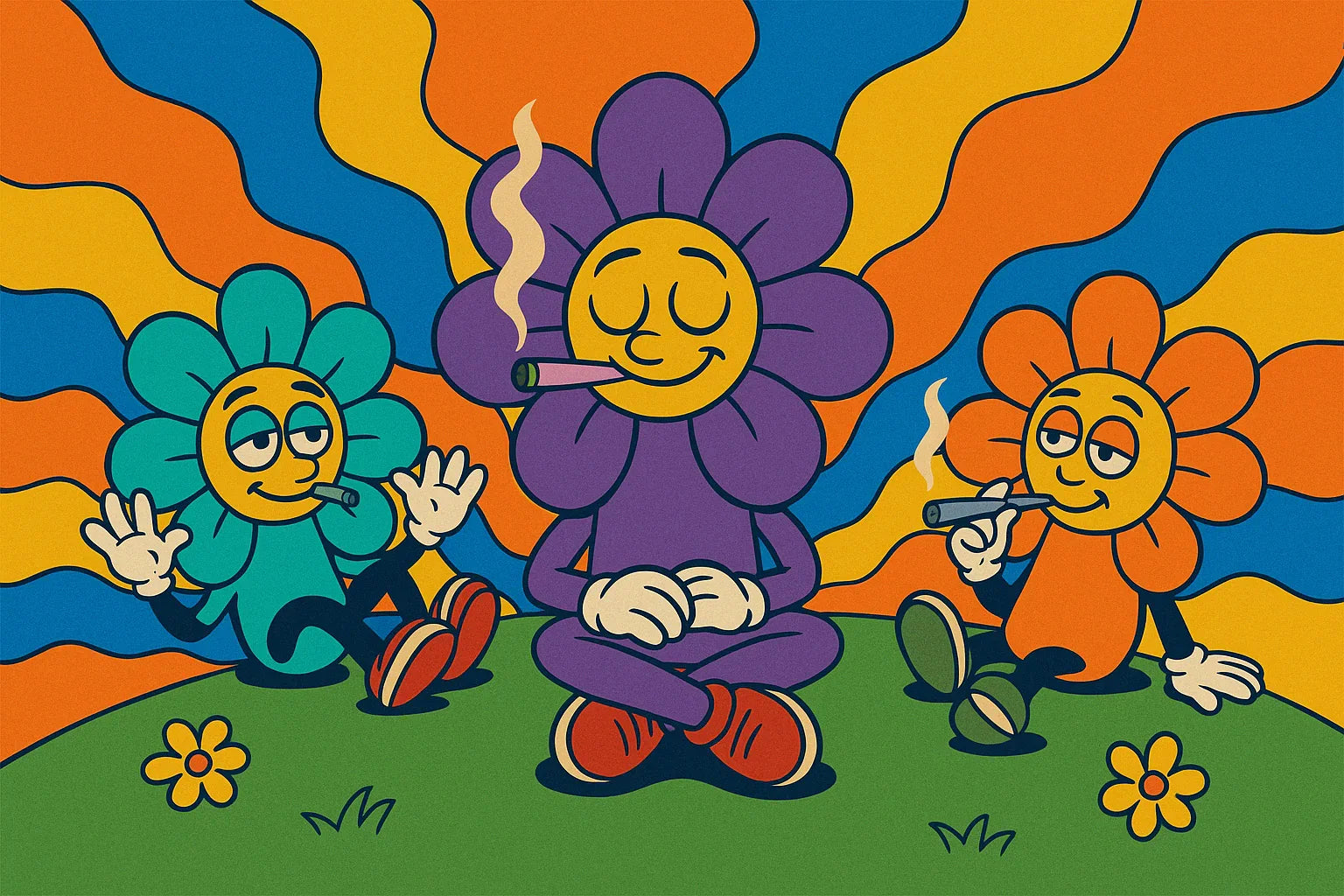 Happy Flower Banner Vapes