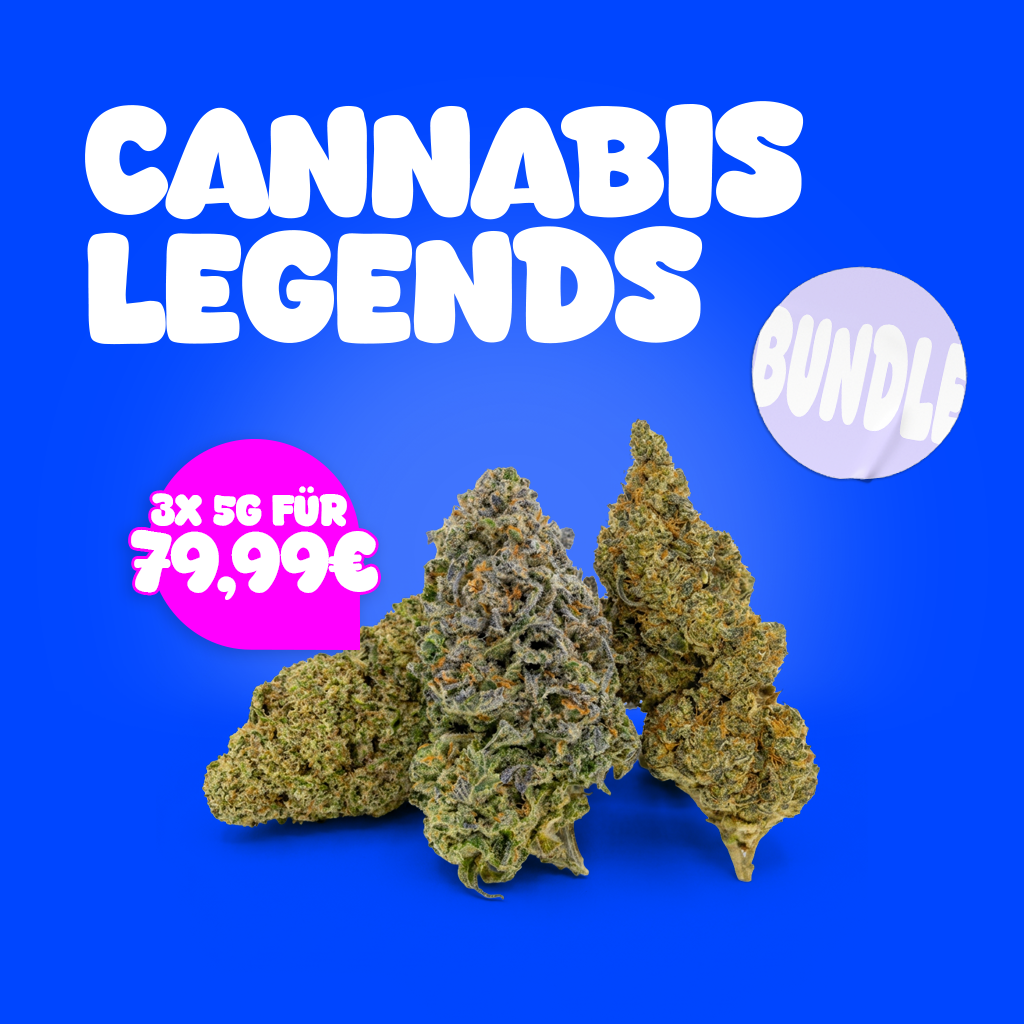 Cannabis Legends Blütenbundle – 15g für nur 5€/g! – Premium Cannabis Bundle bei Happyflower